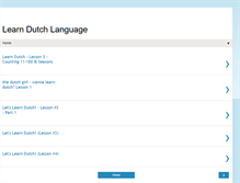 Tablet Screenshot of learn-dutch-language.blogspot.com