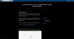 Desktop Screenshot of livejasmincomusernameandpassword.blogspot.com