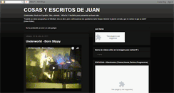 Desktop Screenshot of cosasyescritosdejuan.blogspot.com