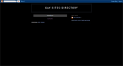 Desktop Screenshot of gay-sites-directory.blogspot.com