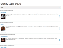 Tablet Screenshot of craftilysugarbrown.blogspot.com