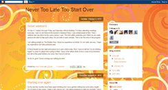 Desktop Screenshot of nevertoolatetostartover.blogspot.com