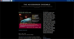 Desktop Screenshot of noiseborderensemble.blogspot.com