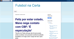 Desktop Screenshot of futebolnacerta.blogspot.com