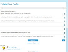 Tablet Screenshot of futebolnacerta.blogspot.com