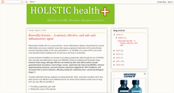 Desktop Screenshot of holistichealthplus.blogspot.com