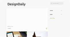 Desktop Screenshot of design--daily.blogspot.com