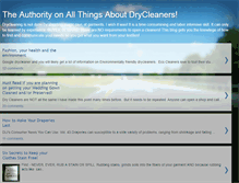 Tablet Screenshot of drycleanauthority.blogspot.com