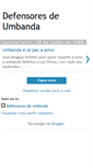 Mobile Screenshot of defensoresdeumbanda.blogspot.com