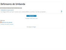 Tablet Screenshot of defensoresdeumbanda.blogspot.com