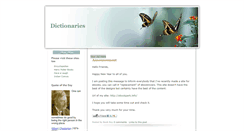 Desktop Screenshot of collection-of-dictionaries.blogspot.com