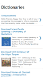 Mobile Screenshot of collection-of-dictionaries.blogspot.com