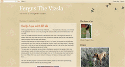 Desktop Screenshot of fergusthevizsla.blogspot.com