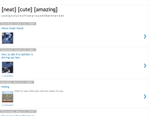 Tablet Screenshot of neatcuteamazing.blogspot.com