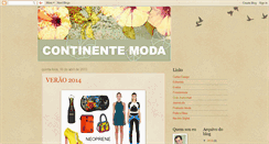 Desktop Screenshot of continentemoda.blogspot.com