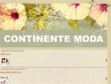 Tablet Screenshot of continentemoda.blogspot.com