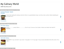 Tablet Screenshot of myculinaryworld-prasu.blogspot.com
