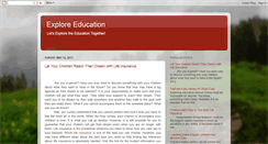 Desktop Screenshot of explore-education.blogspot.com