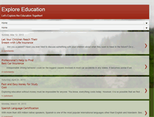 Tablet Screenshot of explore-education.blogspot.com