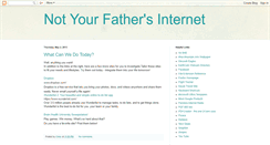 Desktop Screenshot of notyourfathersinternet.blogspot.com