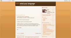 Desktop Screenshot of mindyourlanguage.blogspot.com