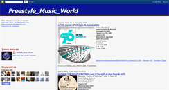 Desktop Screenshot of freestyle-music-world.blogspot.com