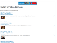 Tablet Screenshot of indianchristiansermons.blogspot.com