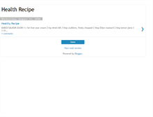 Tablet Screenshot of health-recipe.blogspot.com