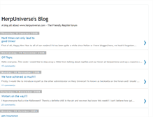 Tablet Screenshot of herpuniverseblog.blogspot.com