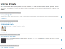 Tablet Screenshot of cronicadirecta.blogspot.com
