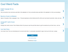 Tablet Screenshot of coolweirdfacts.blogspot.com