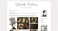 Desktop Screenshot of gabriellebrittney.blogspot.com