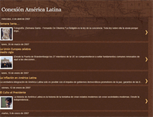 Tablet Screenshot of conexionamericalatina.blogspot.com