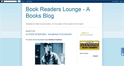 Desktop Screenshot of bookreaderslounge.blogspot.com