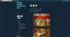 Desktop Screenshot of animal-kaiser-cards-for-sale.blogspot.com