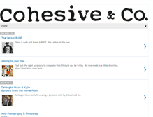 Tablet Screenshot of cohesivelyputtogether.blogspot.com