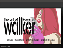 Tablet Screenshot of idwalkerart.blogspot.com