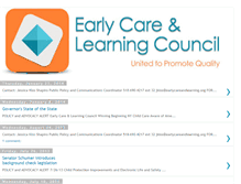 Tablet Screenshot of earlycareandlearning.blogspot.com