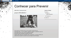 Desktop Screenshot of conhecer-para-prevenir.blogspot.com