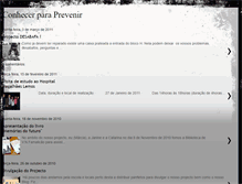 Tablet Screenshot of conhecer-para-prevenir.blogspot.com