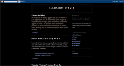 Desktop Screenshot of illusionitalia.blogspot.com