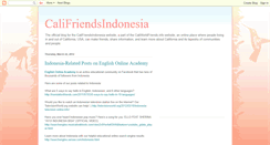 Desktop Screenshot of califriendsindonesia.blogspot.com