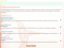 Tablet Screenshot of califriendsindonesia.blogspot.com