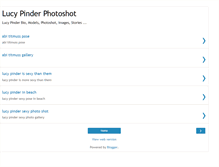 Tablet Screenshot of lucypinderblog.blogspot.com