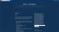 Desktop Screenshot of greatfreeware.blogspot.com
