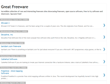 Tablet Screenshot of greatfreeware.blogspot.com