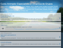 Tablet Screenshot of cursodinamicadegrupos.blogspot.com