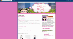 Desktop Screenshot of pensoemtudo.blogspot.com