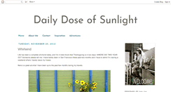 Desktop Screenshot of dailydoseofsunlight.blogspot.com