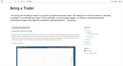 Desktop Screenshot of beingatrader.blogspot.com